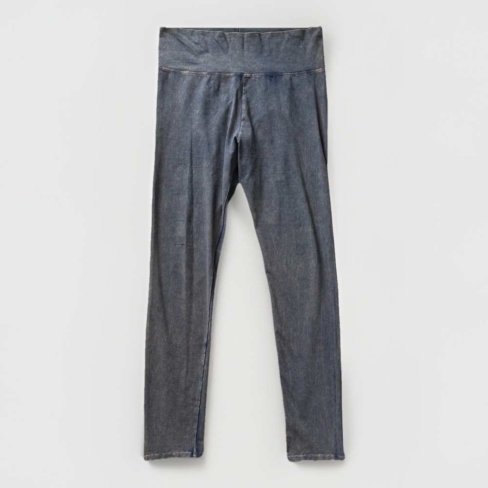 T-Party Mineral‎ Wash Leggings Womens XL Distressed Gray USA Indie Grunge Lounge